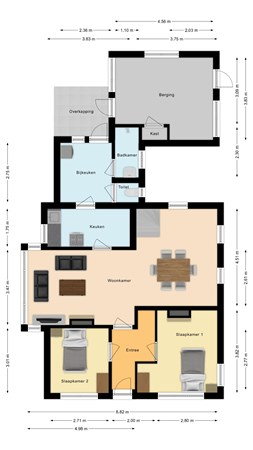 Plattegrond - Separatiepunt 14, 7681 DW Vroomshoop - Begane grond.jpg